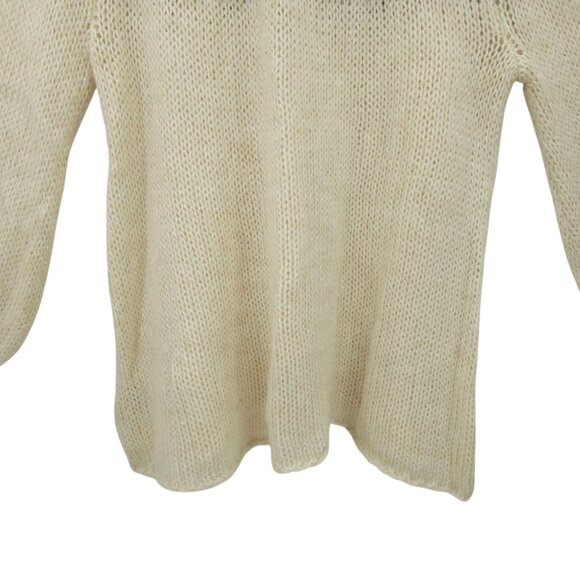 Free People Baltic Fair Isle Sweater Womens M Balloon Sleeve Oversized Boho - Picture 14 of 16